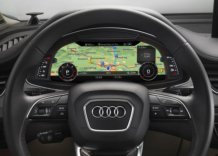Here Maps dans le Virtual Cockpit d'Audi